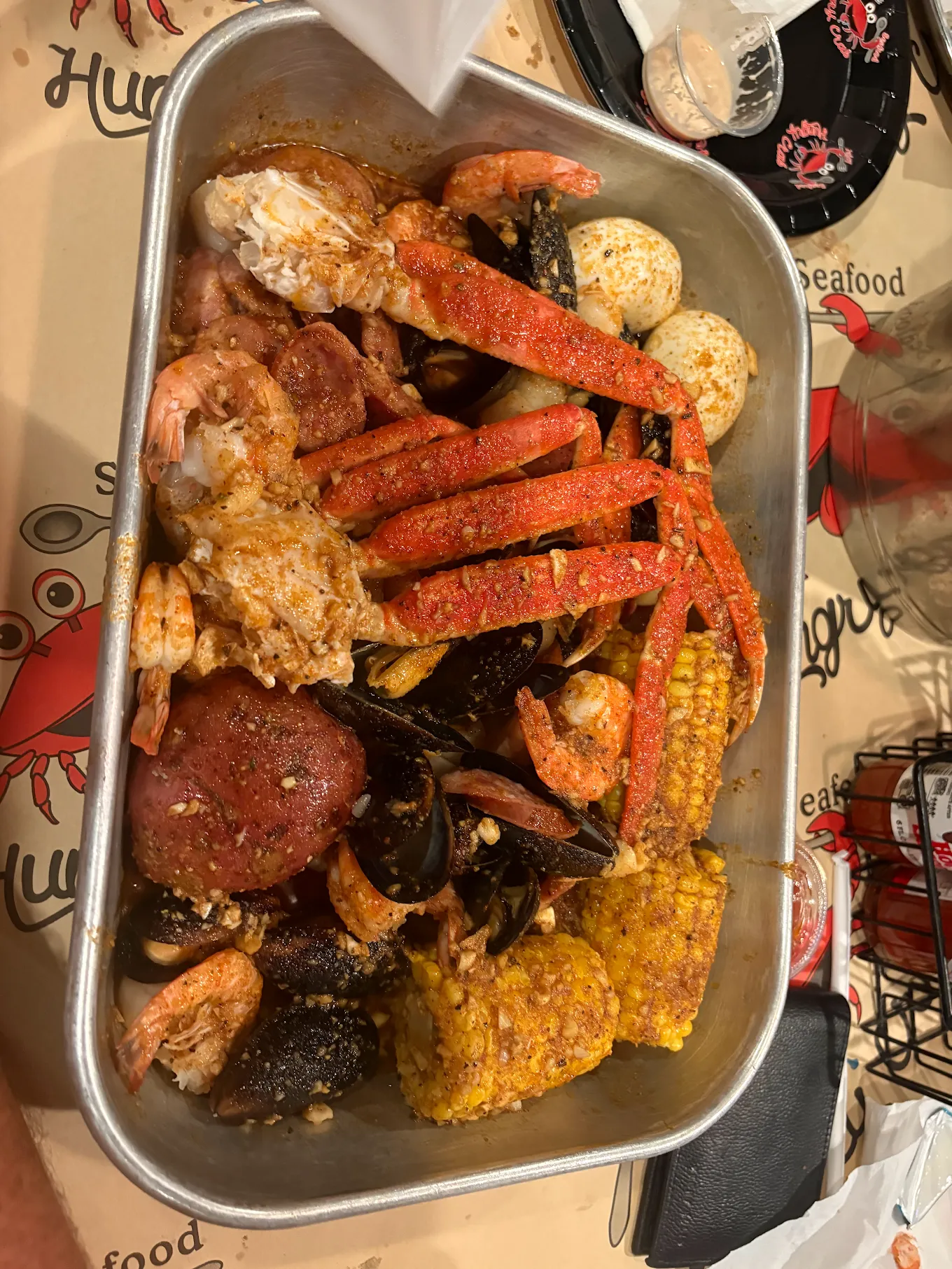 Hungry Crab seafood combo